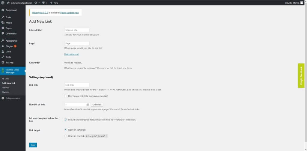 Internal Links Manager ajuda a como diminuir a taxa de rejeição do site