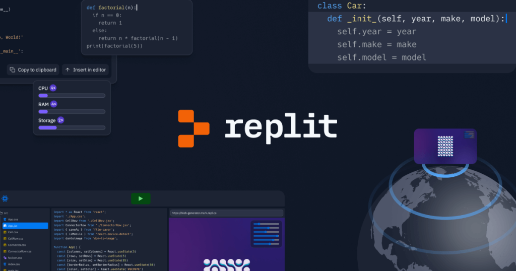 Replit, programação online, IDE na nuvem, Replit Agent, Ghostwriter, aprender a programar, desenvolvimento de software.