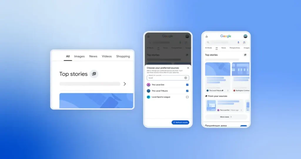 Google Fontes Preferenciais