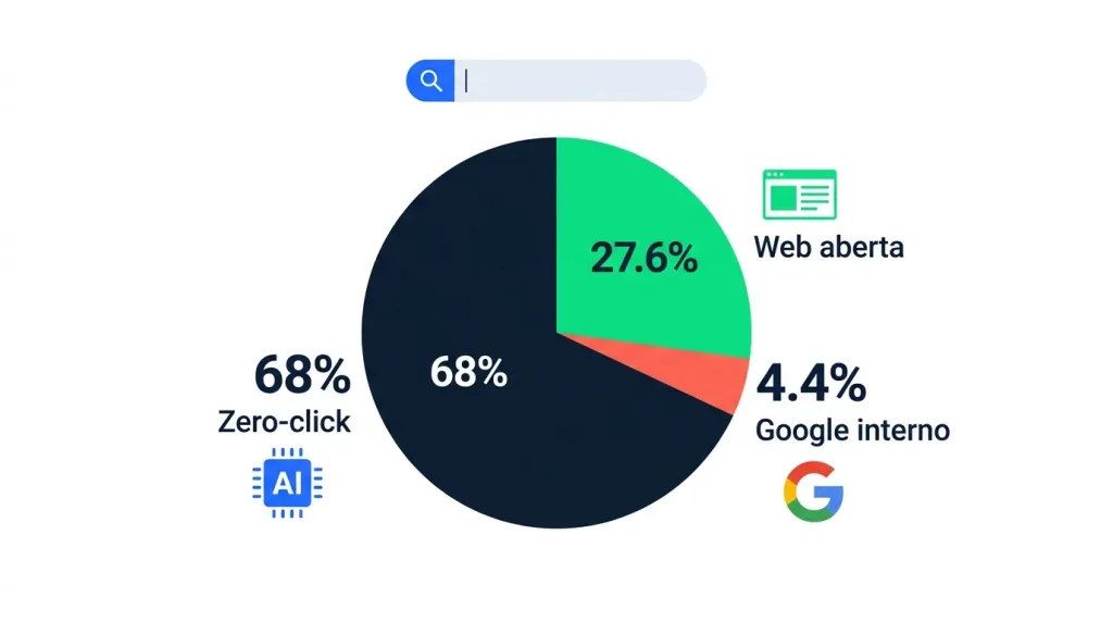 Zero-click, AI Overviews e o colapso do tráfego orgânico: o que empresas brasileiras precisam fazer agora 1 Zero-click, AI Overviews e o colapso do tráfego orgânico: o que empresas brasileiras precisam fazer agora