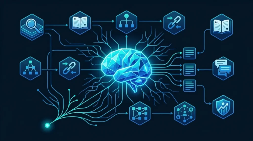 Fatores de ranking nas IAs: novo estudo revela o que influencia ChatGPT, Gemini e Claude 1 Fatores de ranking nas IAs e visibilidade em LLMs
