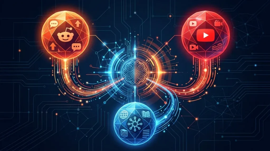 Reddit domina o Google AI Mode: os dados que mudam o GEO 1 Reddit domina o Google AI Mode